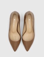 NELIA Brown Leather Women's Stiletto - Image 5