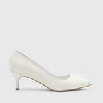 NELIA White Leather Women's Stiletto