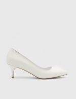 NELIA White Leather Women's Stiletto