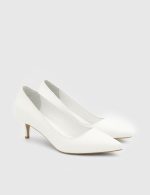 NELIA White Leather Women's Stiletto - Image 3