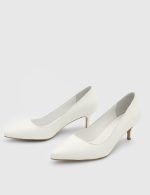 NELIA White Leather Women's Stiletto - Image 2