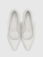 NELIA White Leather Women's Stiletto - Image 5