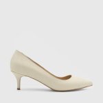 NELIA Cream Leather Women's Stiletto