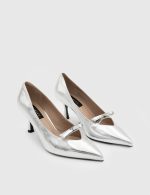 DIVINE Silver Leather Women's Stiletto - Image 3