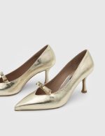 DIVINE Gold Leather Women's Stiletto - Image 2