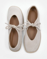 SOLVE Gray Suede Leather Women's Loafer