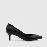 NELIA Black Leather Women's Stiletto