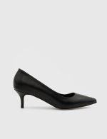 NELIA Black Leather Women's Stiletto