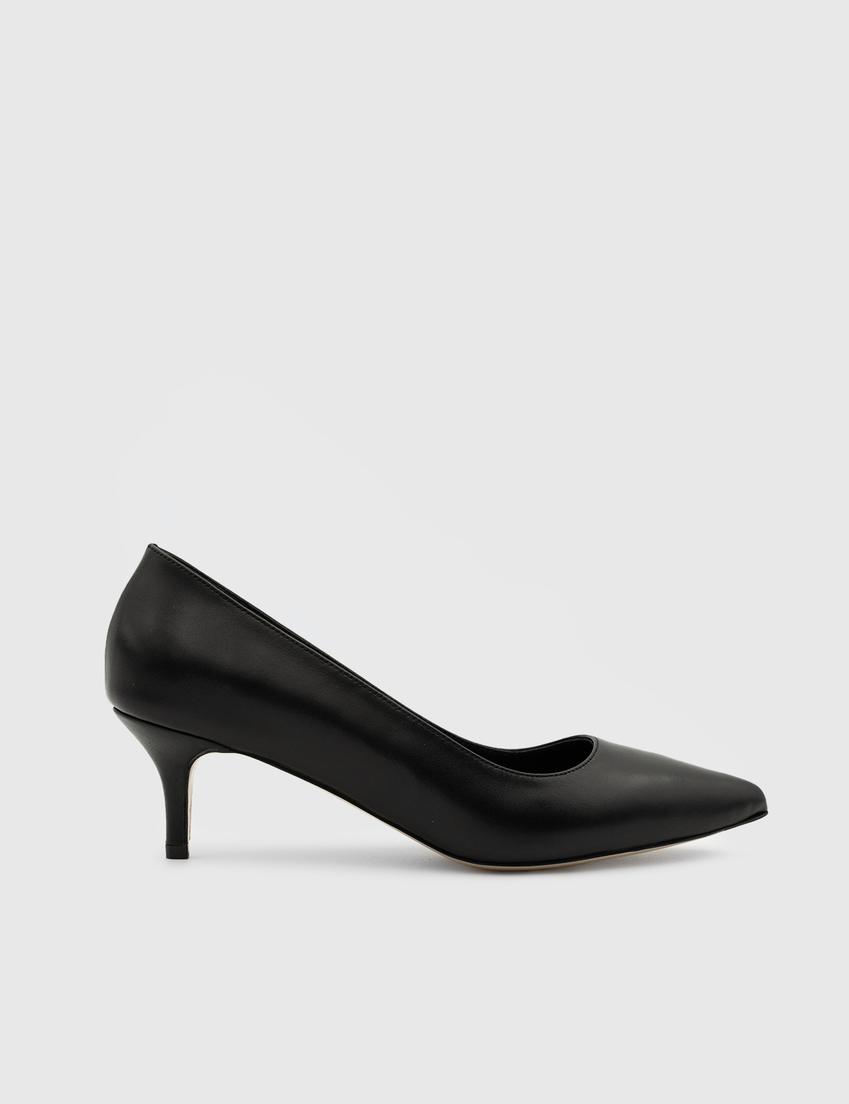 10 NELIA Black Leather Women's Stiletto - Image 1