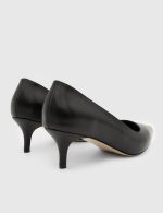 NELIA Black Leather Women's Stiletto - Image 4