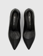 NELIA Black Leather Women's Stiletto - Image 5