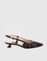 ALAYA Cherry Leather Women's Heeled Sandal