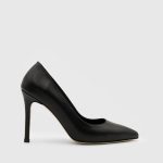 POEM Black Leather Women's Stiletto