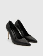 POEM Black Leather Women's Stiletto - Image 3