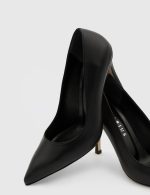 POEM Black Leather Women's Stiletto - Image 2