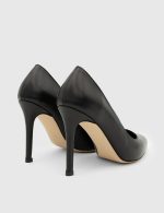 POEM Black Leather Women's Stiletto - Image 4