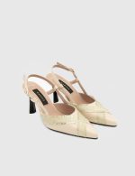 ANASTASIA Nude Leather Women's Heeled Sandal - Image 2
