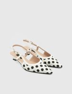 ALAYA White Leather Women's Heeled Sandal - Image 2