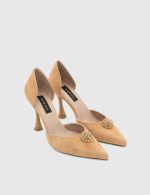 PAMEL Tan Suede Leather Women's Stiletto - Image 3