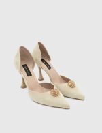 PAMEL Gray Suede Leather Women's Stiletto - Image 2