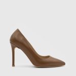 POEM Brown Leather Women's Stiletto