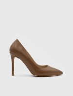 POEM Brown Leather Women's Stiletto