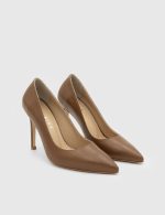 POEM Brown Leather Women's Stiletto - Image 3