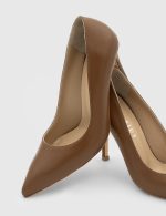 POEM Brown Leather Women's Stiletto - Image 2