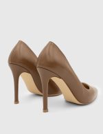 POEM Brown Leather Women's Stiletto - Image 4