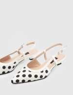 ALAYA White Leather Women's Heeled Sandal - Image 3
