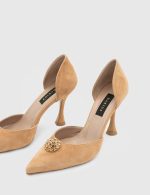 PAMEL Tan Suede Leather Women's Stiletto - Image 2