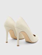 POEM Beige Leather Women's Stiletto - Image 4