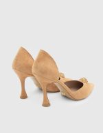 PAMEL Tan Suede Leather Women's Stiletto - Image 5