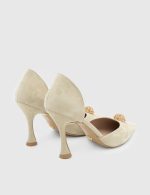 PAMEL Gray Suede Leather Women's Stiletto - Image 5