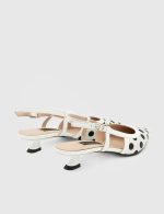 ALAYA White Leather Women's Heeled Sandal - Image 4