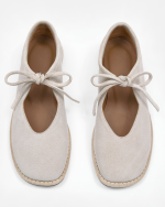 SOLVE Gray Suede Leather Women's Loafer - Image 2
