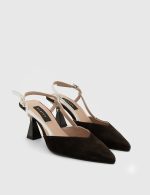 DAJANA Brown Suede Leather Women's Heeled Sandal - Image 3