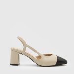 AMMINA Beige Leather Women's Pump