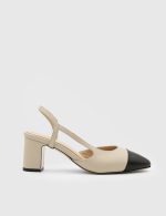 AMMINA Beige Leather Women's Pump