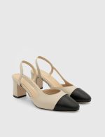 AMMINA Beige Leather Women's Pump - Image 3
