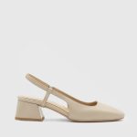 VARDA Beige Leather Women's Pump