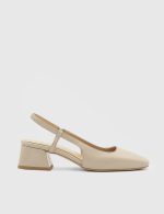 VARDA Beige Leather Women's Pump