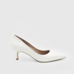 OPHELIA White Leather Women's Stiletto