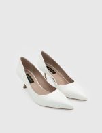 OPHELIA White Leather Women's Stiletto - Image 3