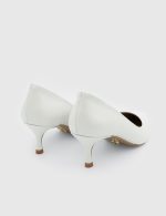 OPHELIA White Leather Women's Stiletto - Image 4