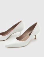 OPHELIA White Leather Women's Stiletto - Image 2