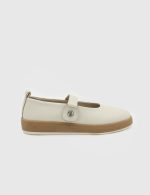 ELSA White Leather Women's Ballerina