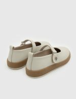 ELSA White Leather Women's Ballerina - Image 4