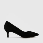 NELIA Black Suede Leather Women's Stiletto