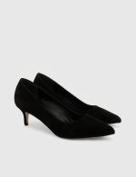 NELIA Black Suede Leather Women's Stiletto - Image 3